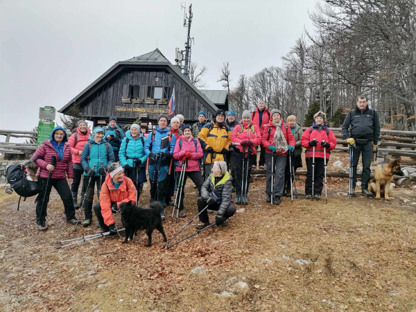 Vandrovci: Bistrica pri Tržiču (615 m) – koča na Dobrči (1478 m), 22. 1. 2025