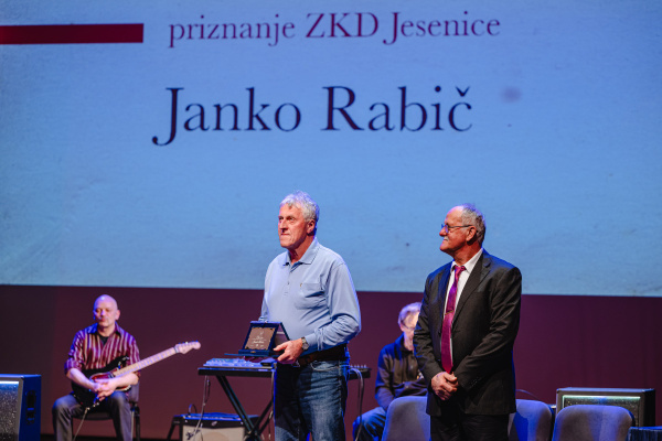 Janko Rabič prejel priznanje Zveze kulturnih društev Jesenice za 2024, 6. 2. 2025