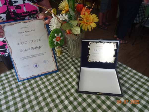Priznanje Kristini in Mariji, 27. 6. 2025